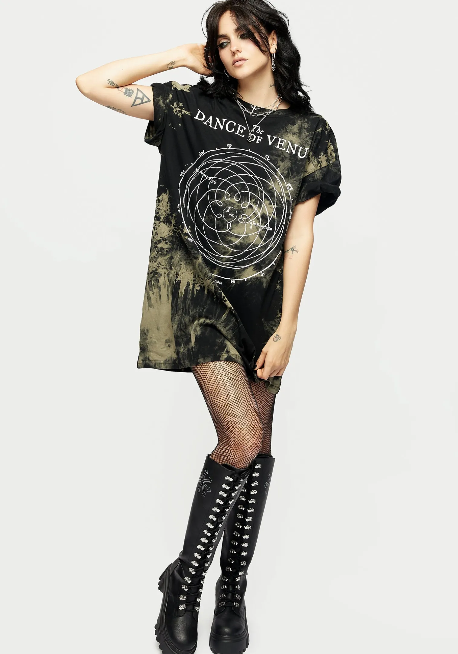 Dance Of Venus Tie Dye T-shirt Dress