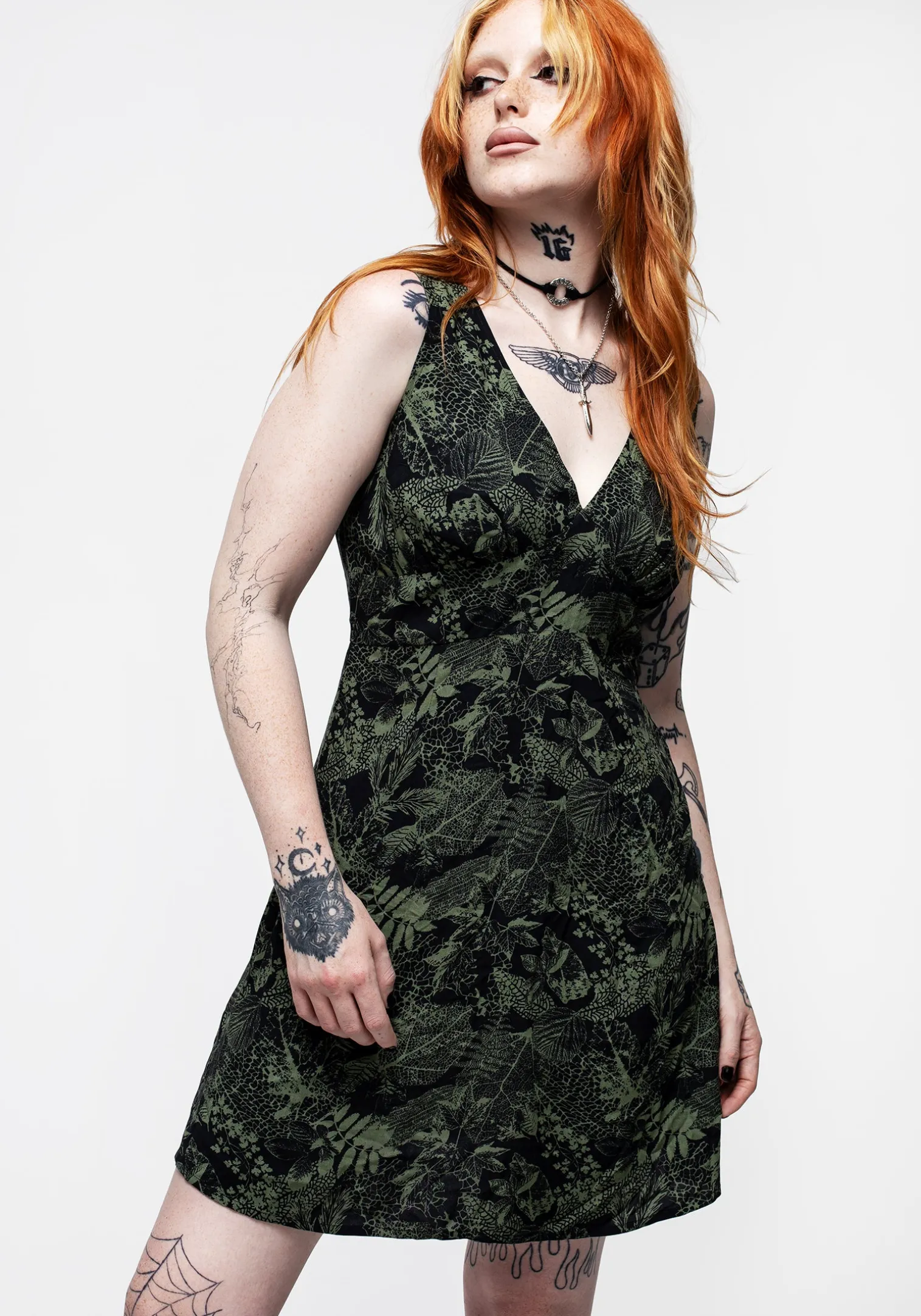 Daphne V-Neck Mini Dress