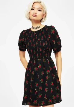 Darcey Floral Print Mini Dress