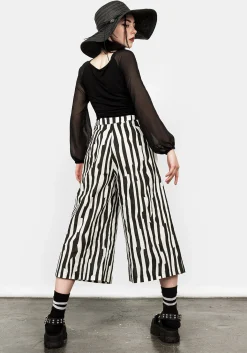 Dark Wave Crop Trousers