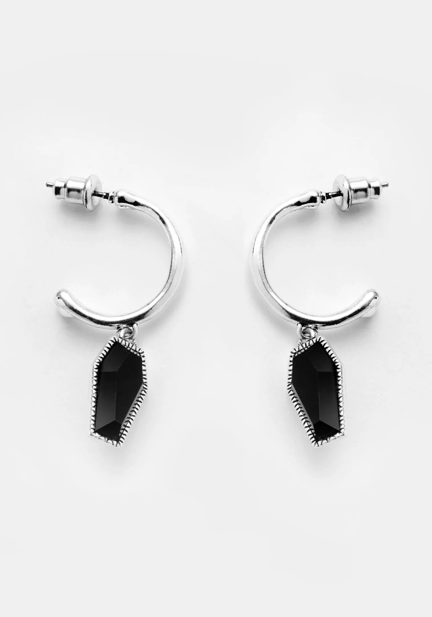 Death Hoop Earrings