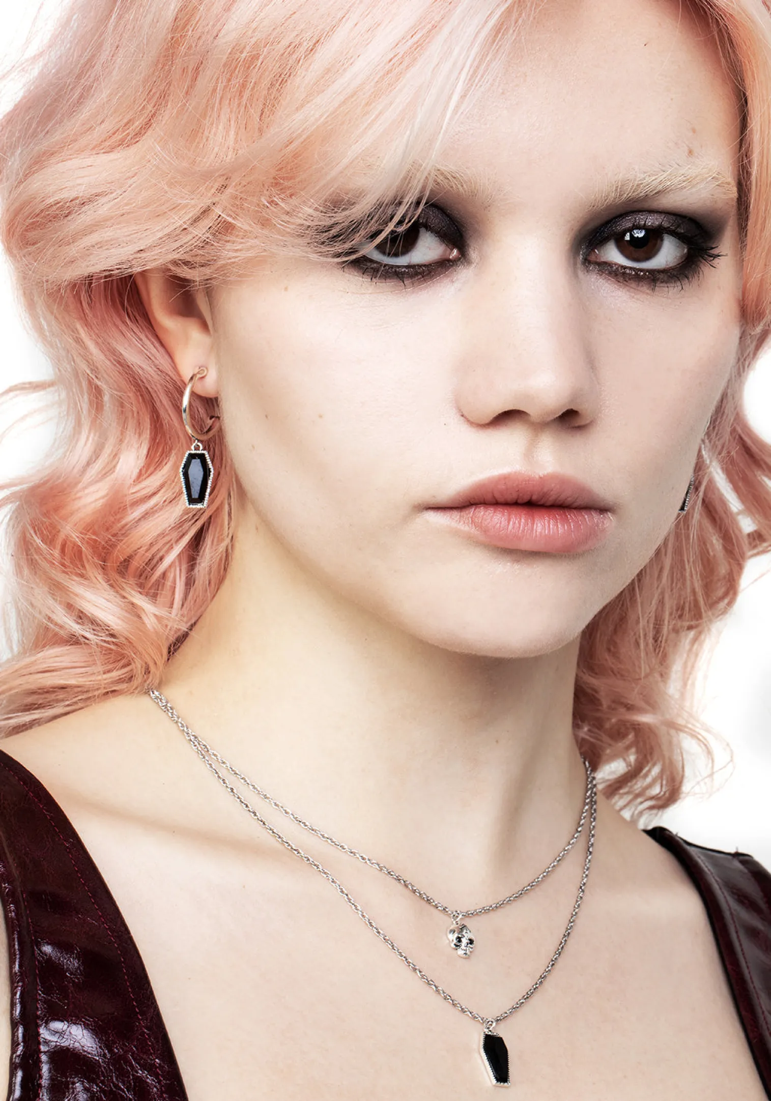Death Hoop Earrings
