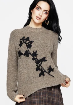 Deathwatch Floral Beetle Knit Sweater