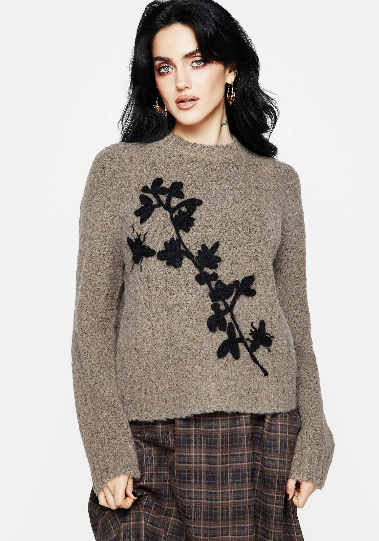 Deathwatch Floral Beetle Knit Sweater