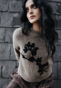 Deathwatch Floral Beetle Knit Sweater