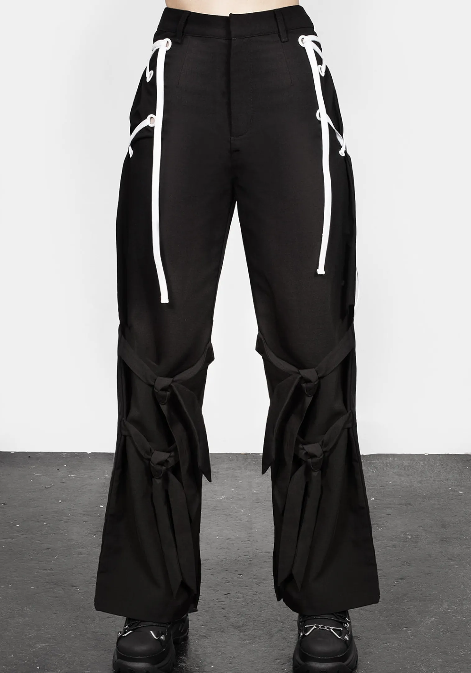 Defendant Lace Up Tie Trousers