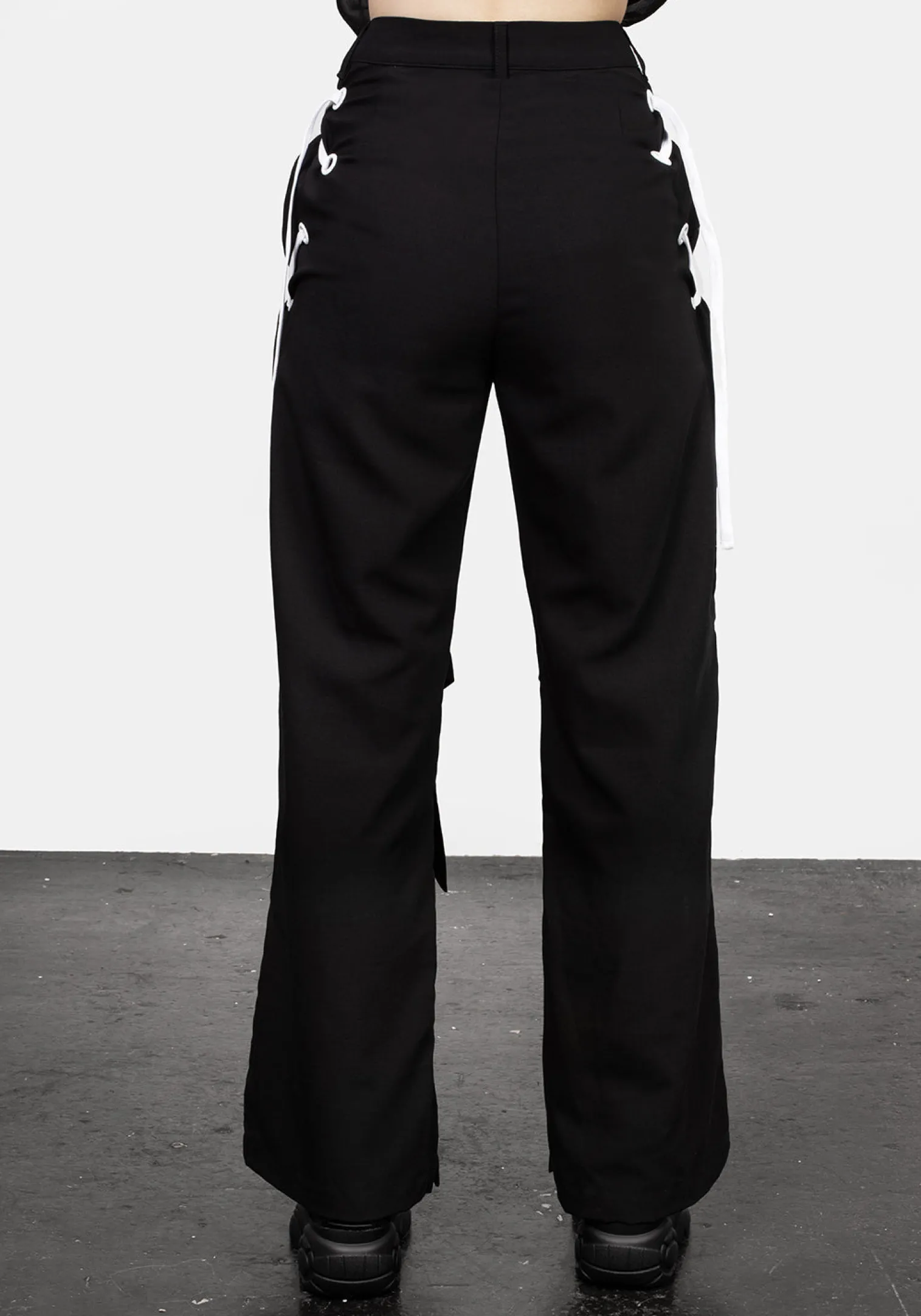 Defendant Lace Up Tie Trousers