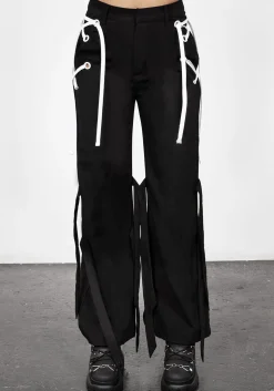 Defendant Lace Up Tie Trousers