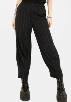 Delores Striped Cotton Balloon Trousers