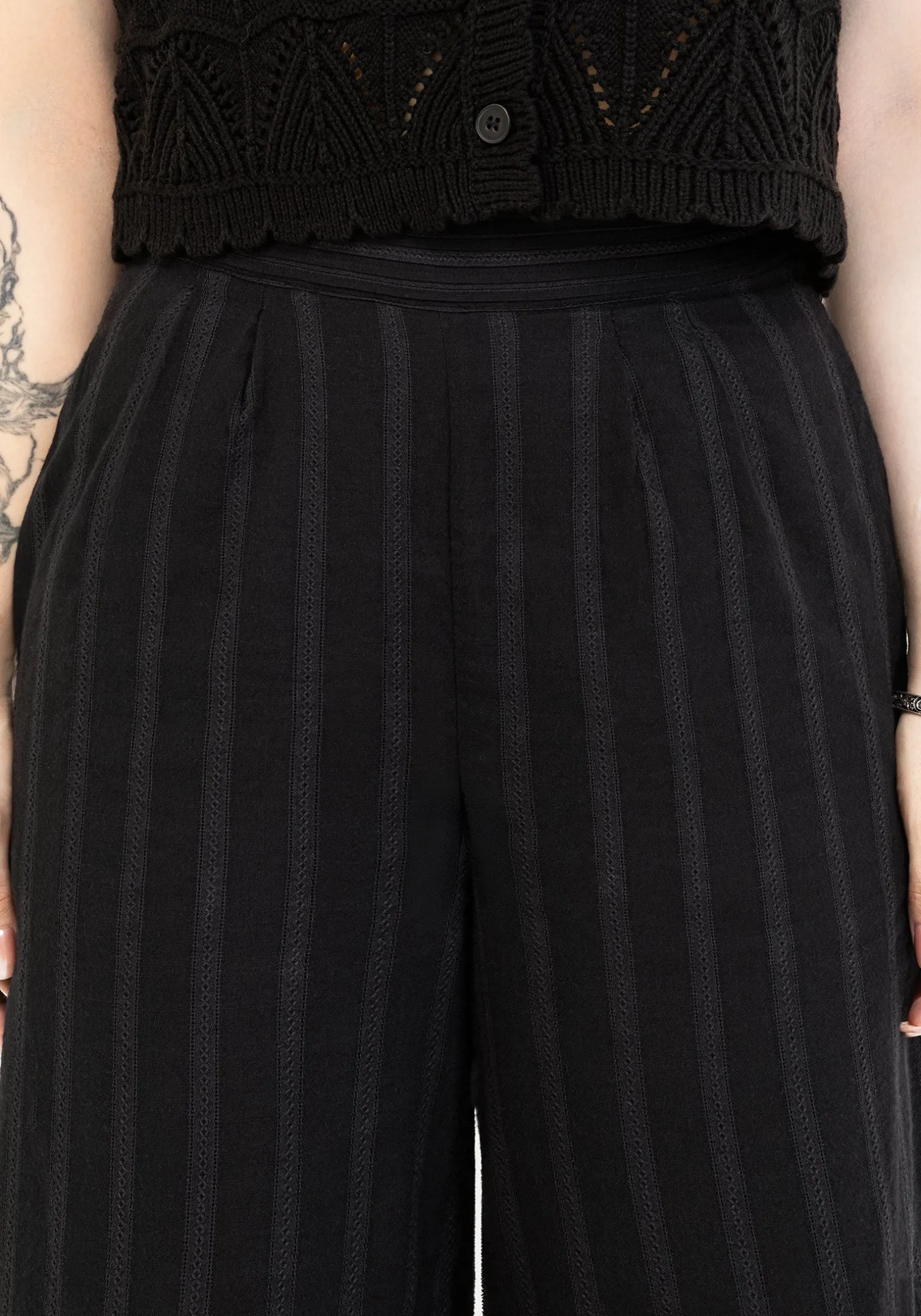 Delores Striped Cotton Balloon Trousers
