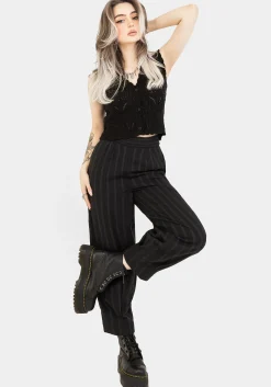 Delores Striped Cotton Balloon Trousers