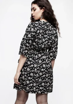 Demeter Print Kimono Mini Dress
