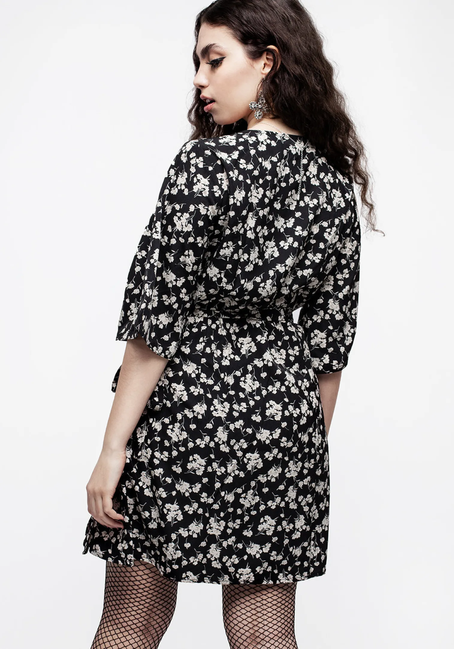 Demeter Print Kimono Mini Dress
