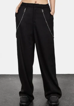 Descent Chain Wide Leg Trousers
