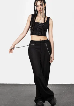 Descent Chain Wide Leg Trousers