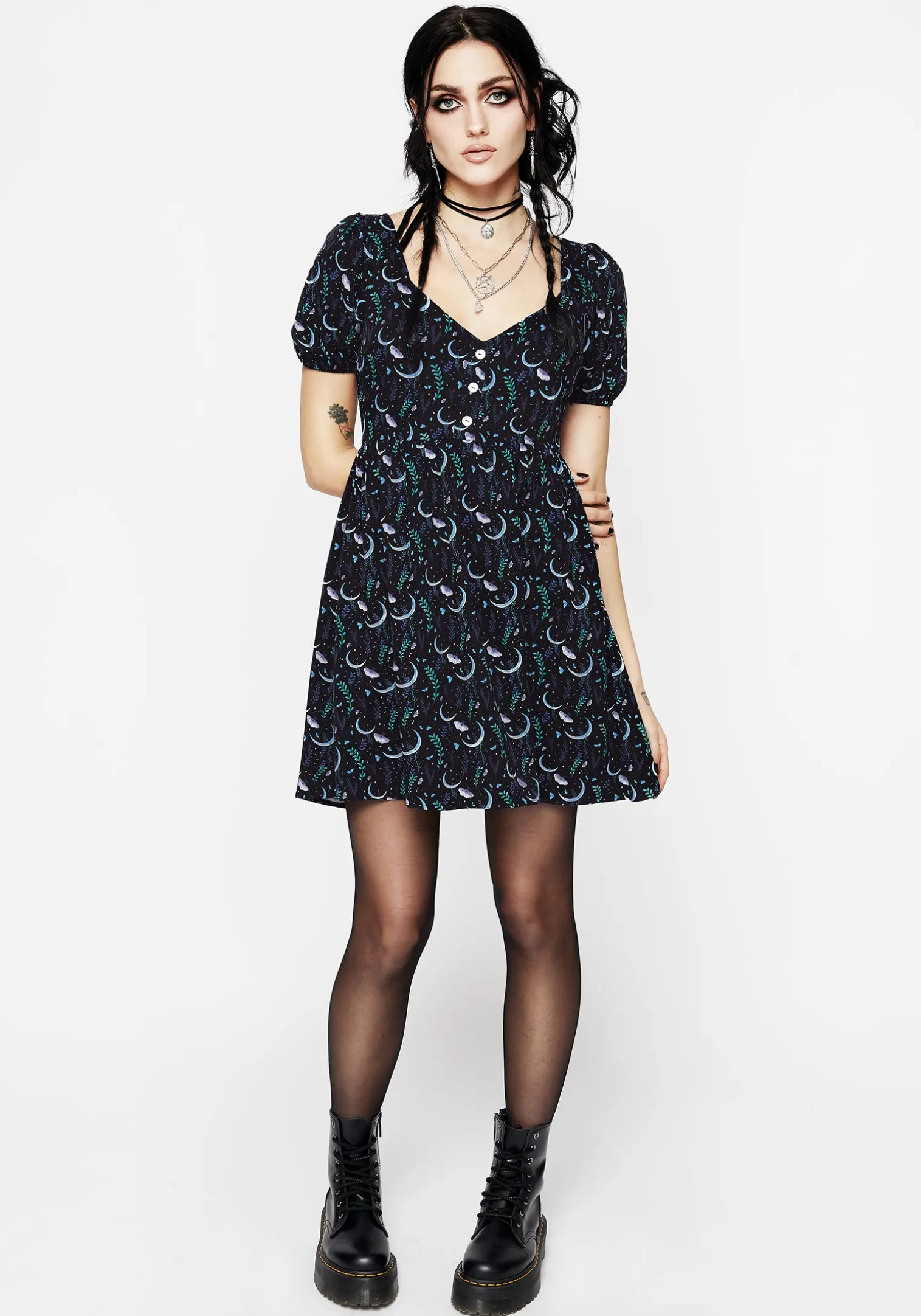 Diana Moon Moth Mini Dress
