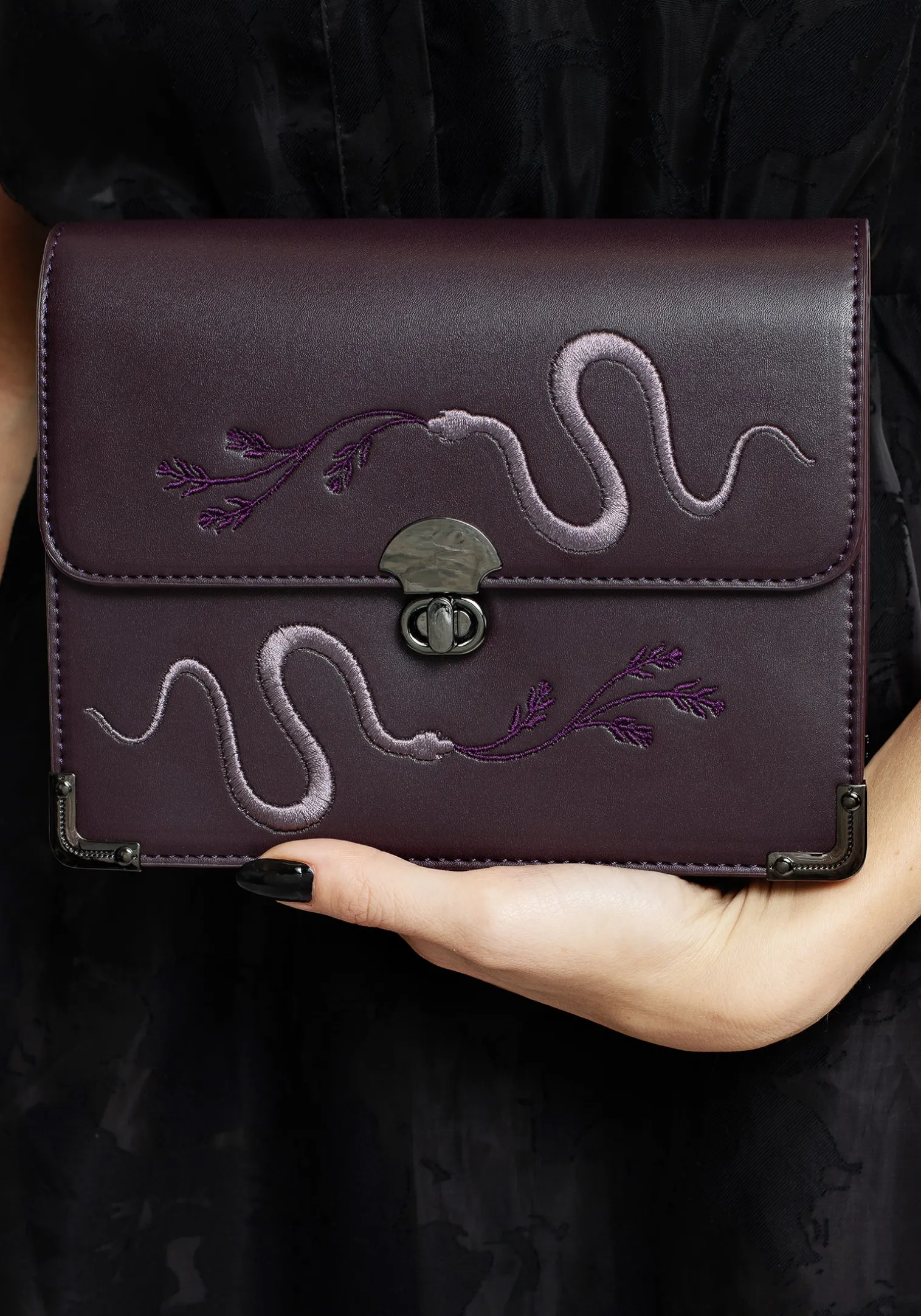 Dominion Embroidered Shoulder Bag