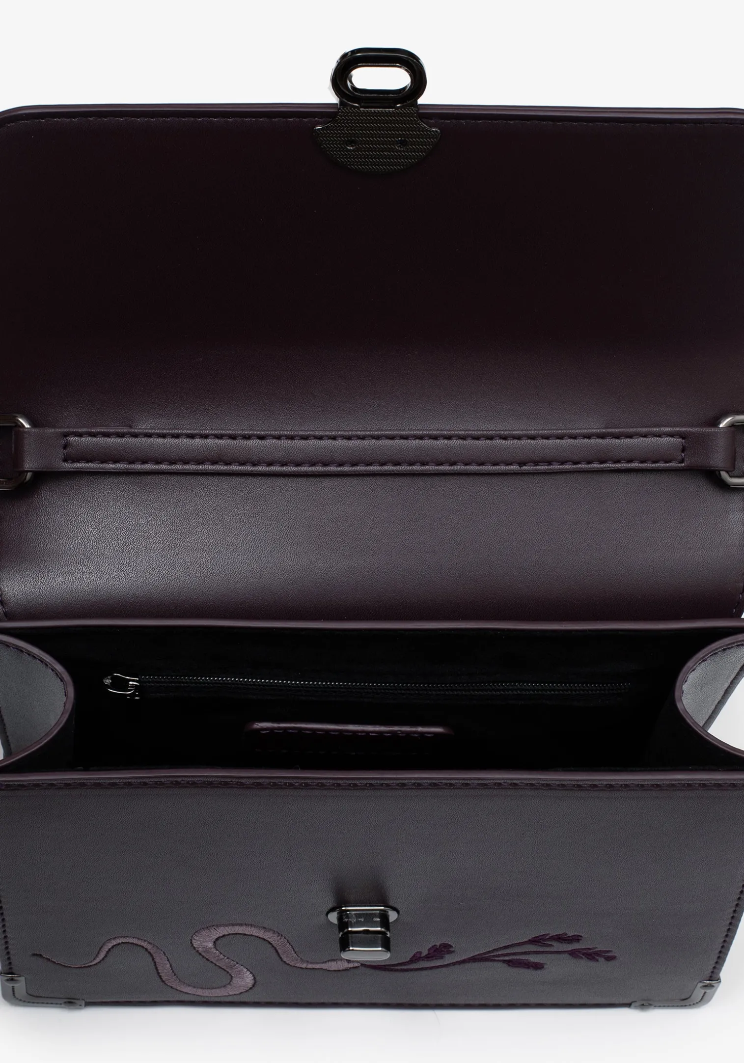 Dominion Embroidered Shoulder Bag