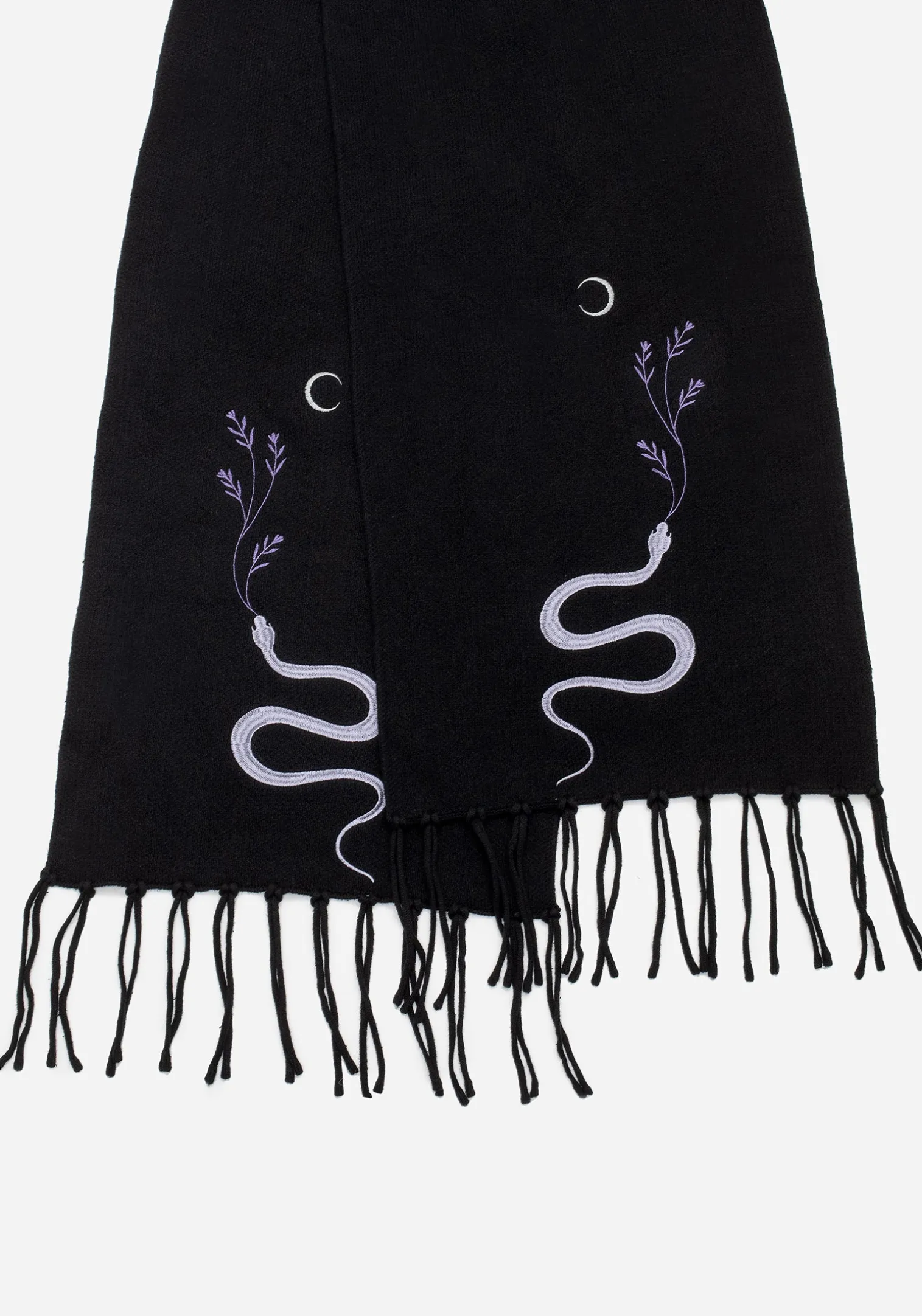 Dominion Snake Embroidered Scarf