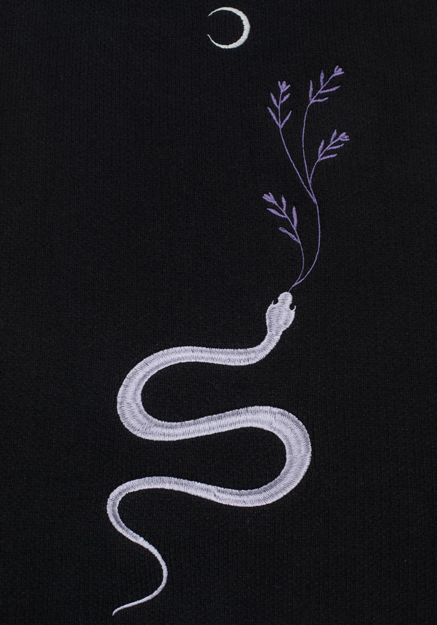 Dominion Snake Embroidered Scarf