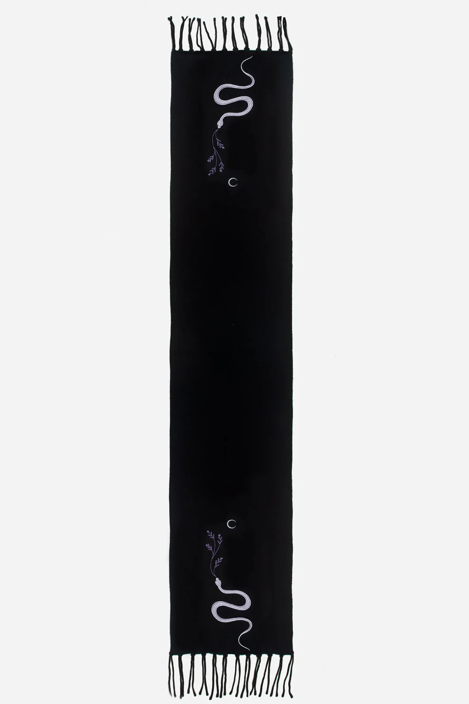 Dominion Snake Embroidered Scarf