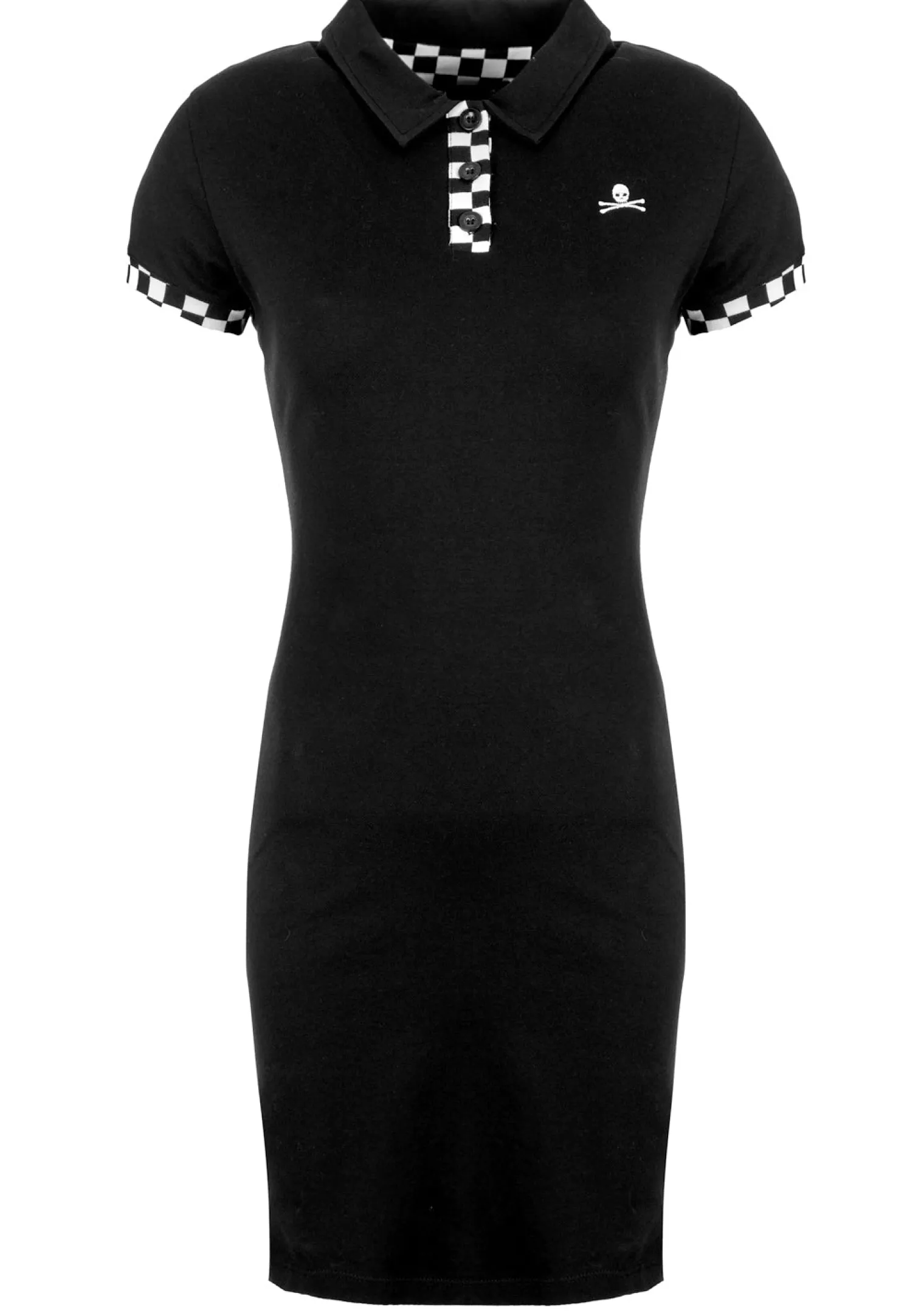 Domino Skull Polo Dress
