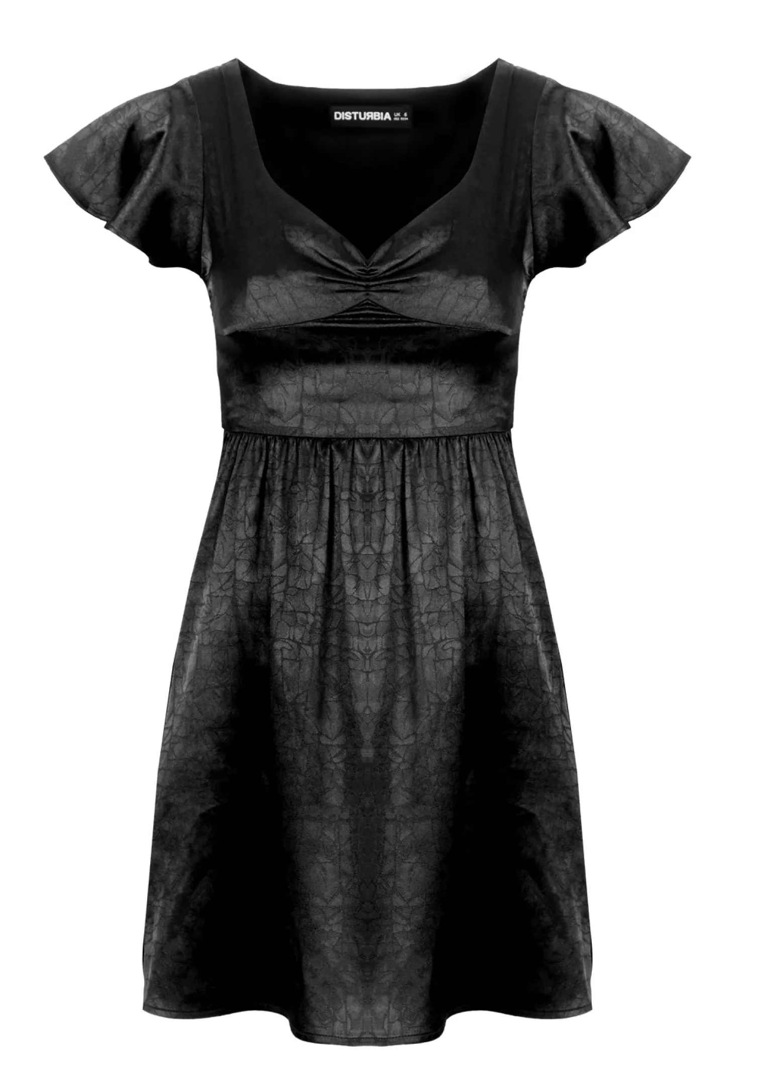 Dorian Fit And Flare Satin Mini Dress