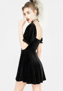 Drakon Velour Corset Mini Dress