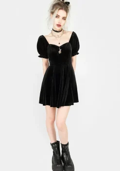 Drakon Velour Corset Mini Dress