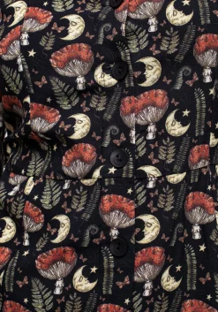 Dreamfast Mushroom Moon Print Mini Dress