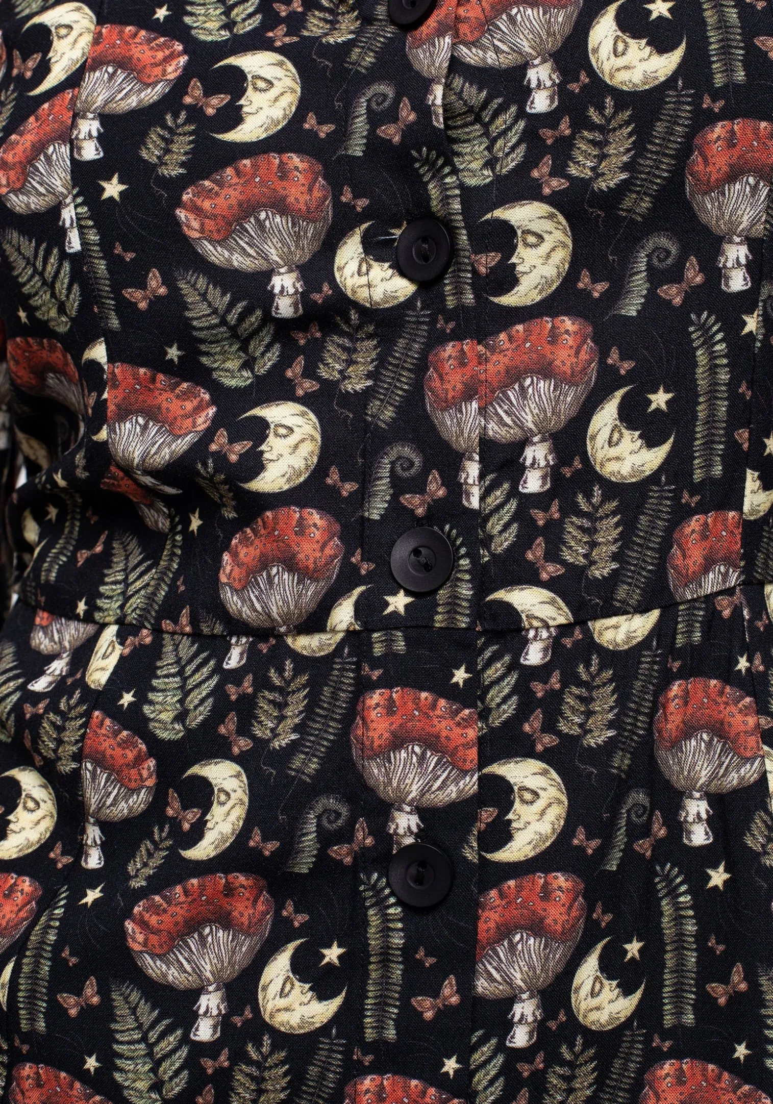 Dreamfast Mushroom Moon Print Mini Dress