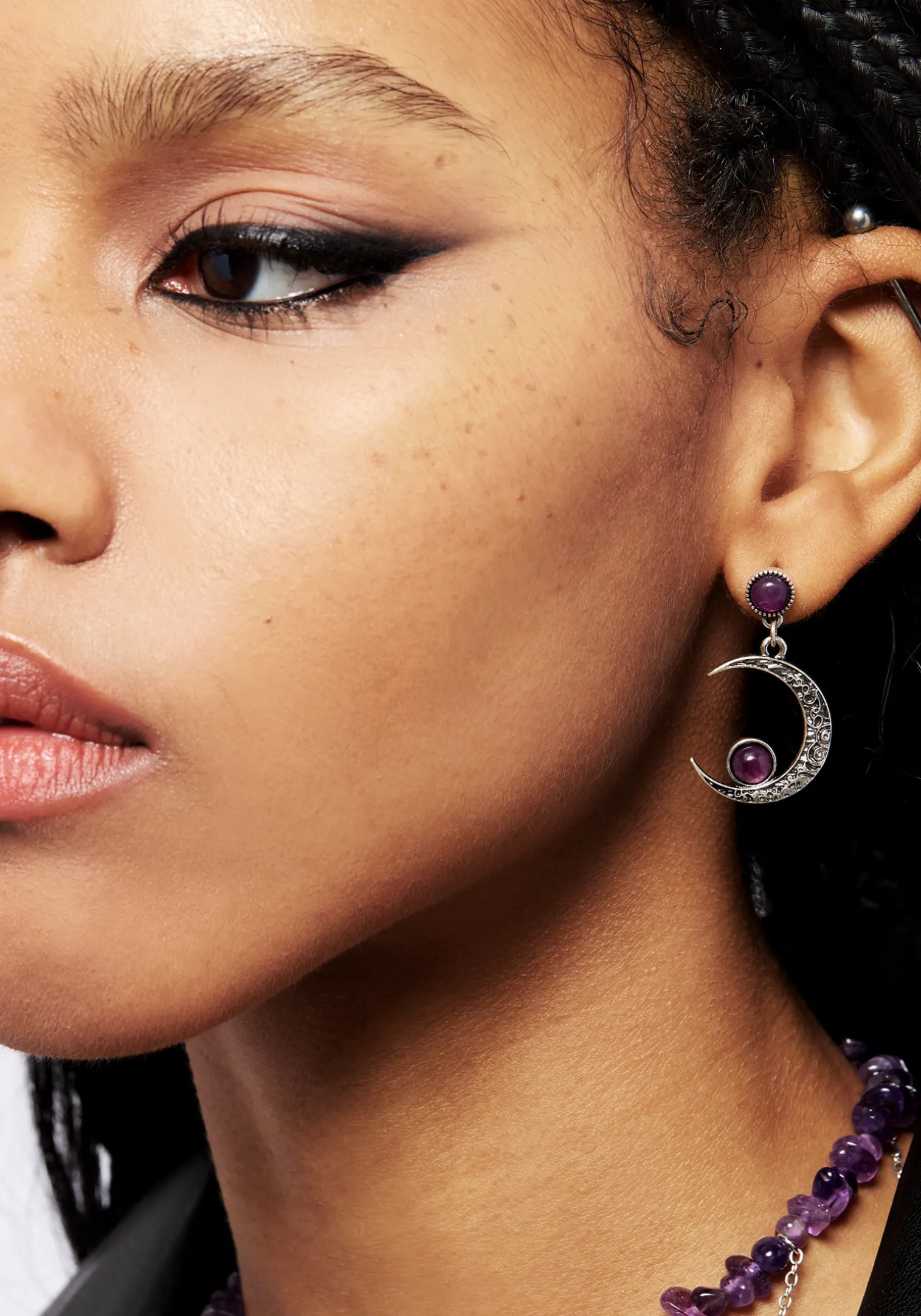 Eclipse Gem Drop Earrings