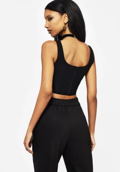 Elder Buckle Detail Corset Top