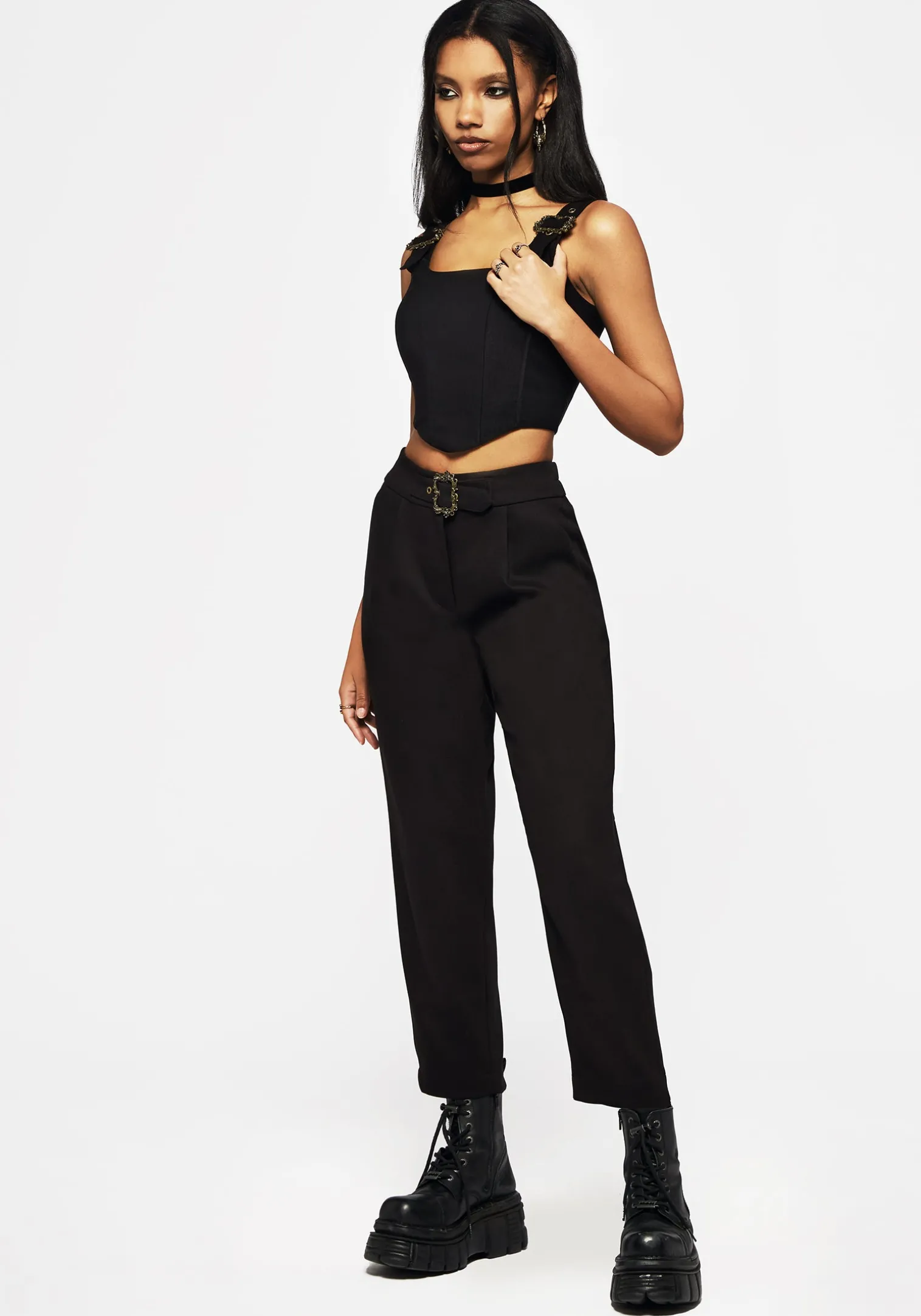 Elder Tapered High Waist Trouser