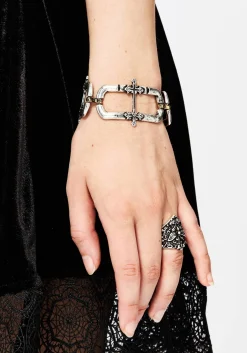 Electra Cross Link Chain Bracelet