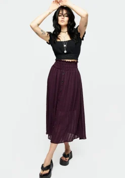 Enola Sheer Check Co-Ord Skirt