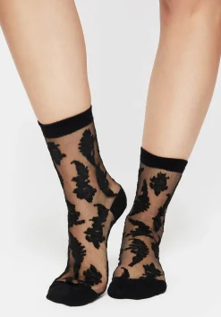 Esoteric Fern Lace Socks