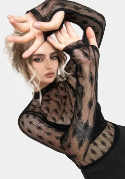 Essendi Long Sleeve Mesh Top