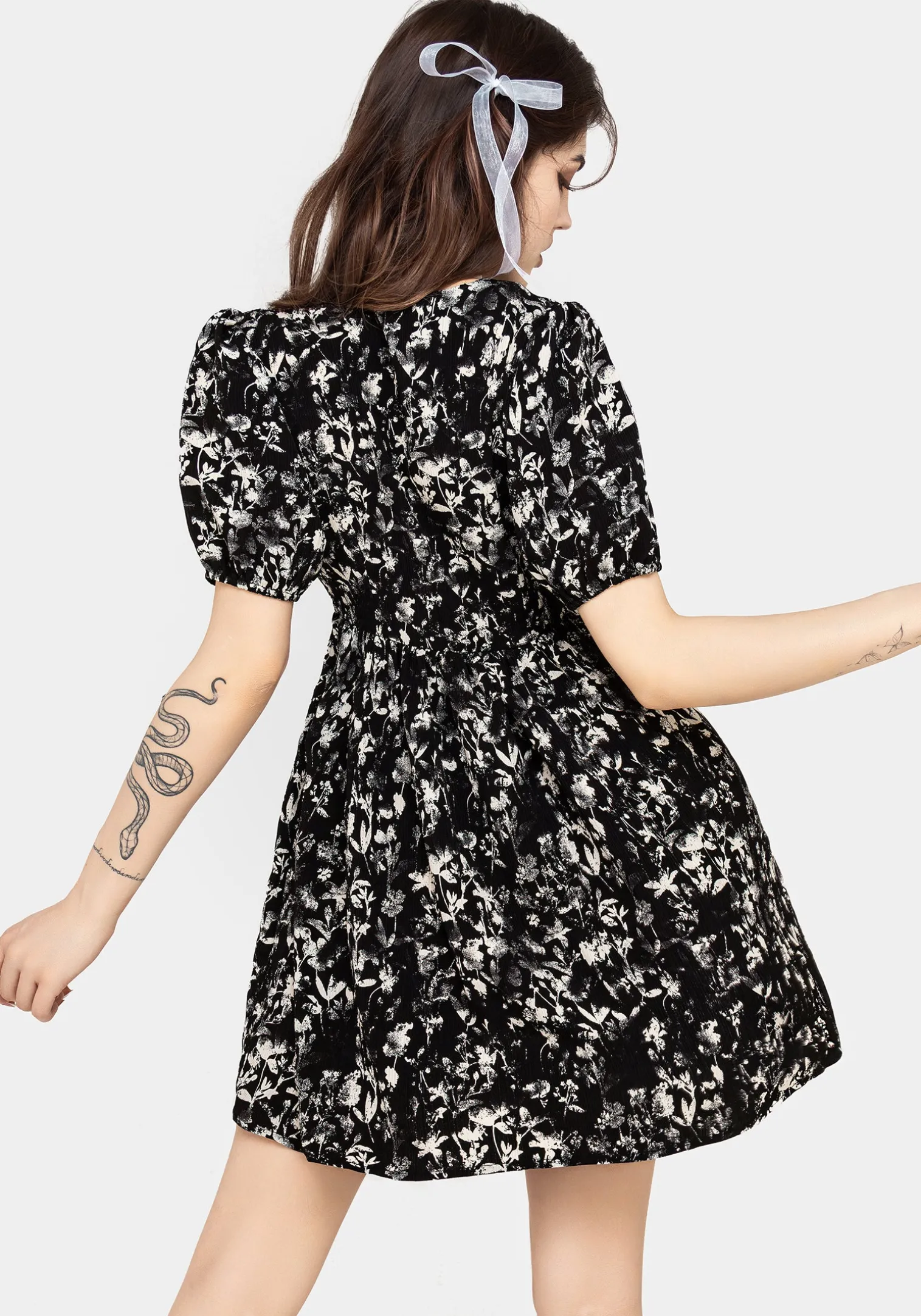 Eulogy Button Front Mini Dress