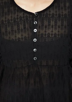 Evangeline Button Up Peplum Blouse Top
