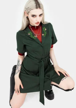 Fable Button Up Mini Shirt Dress