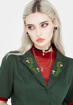 Fable Button Up Mini Shirt Dress