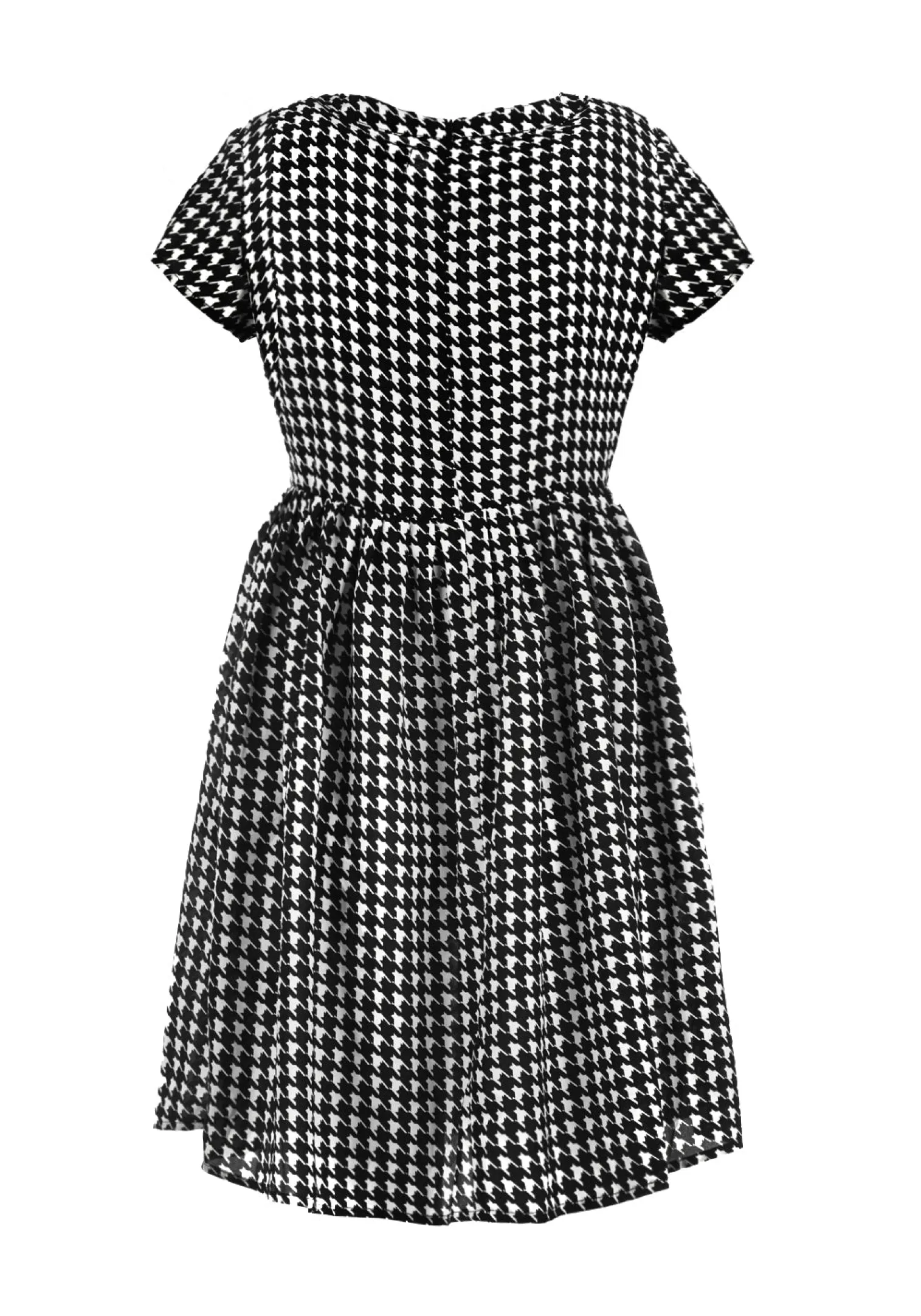 Fatale Houndstooth Skater Dress