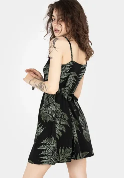 Fern Button Up Apron Dress