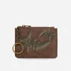Fern Embroidered Card Holder