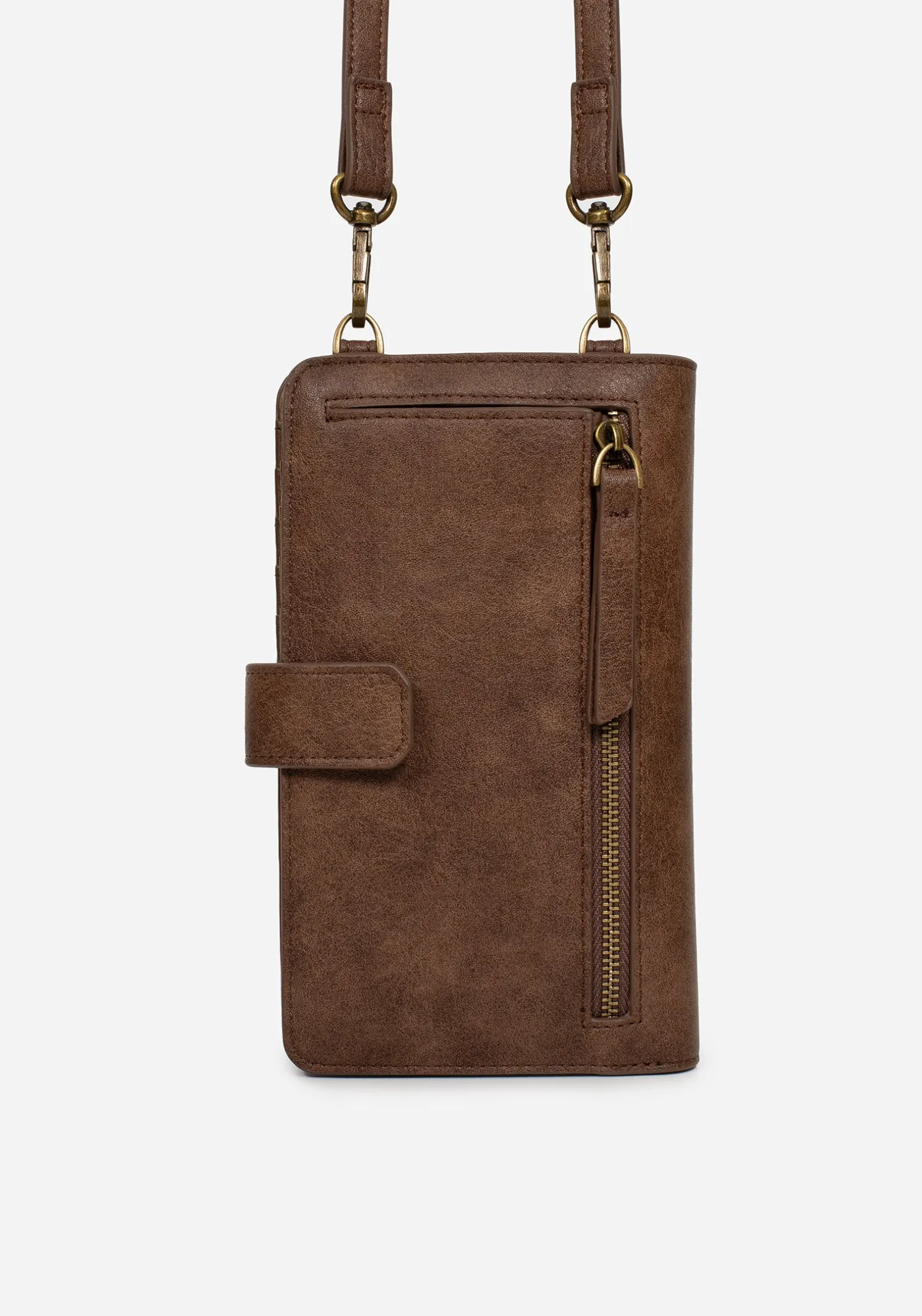 Fern Embroidered Crossbody Phone Bag
