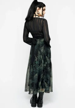 Fernery Chiffon Midaxi Skirt