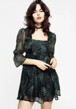 Fernery Chiffon Mini Dress