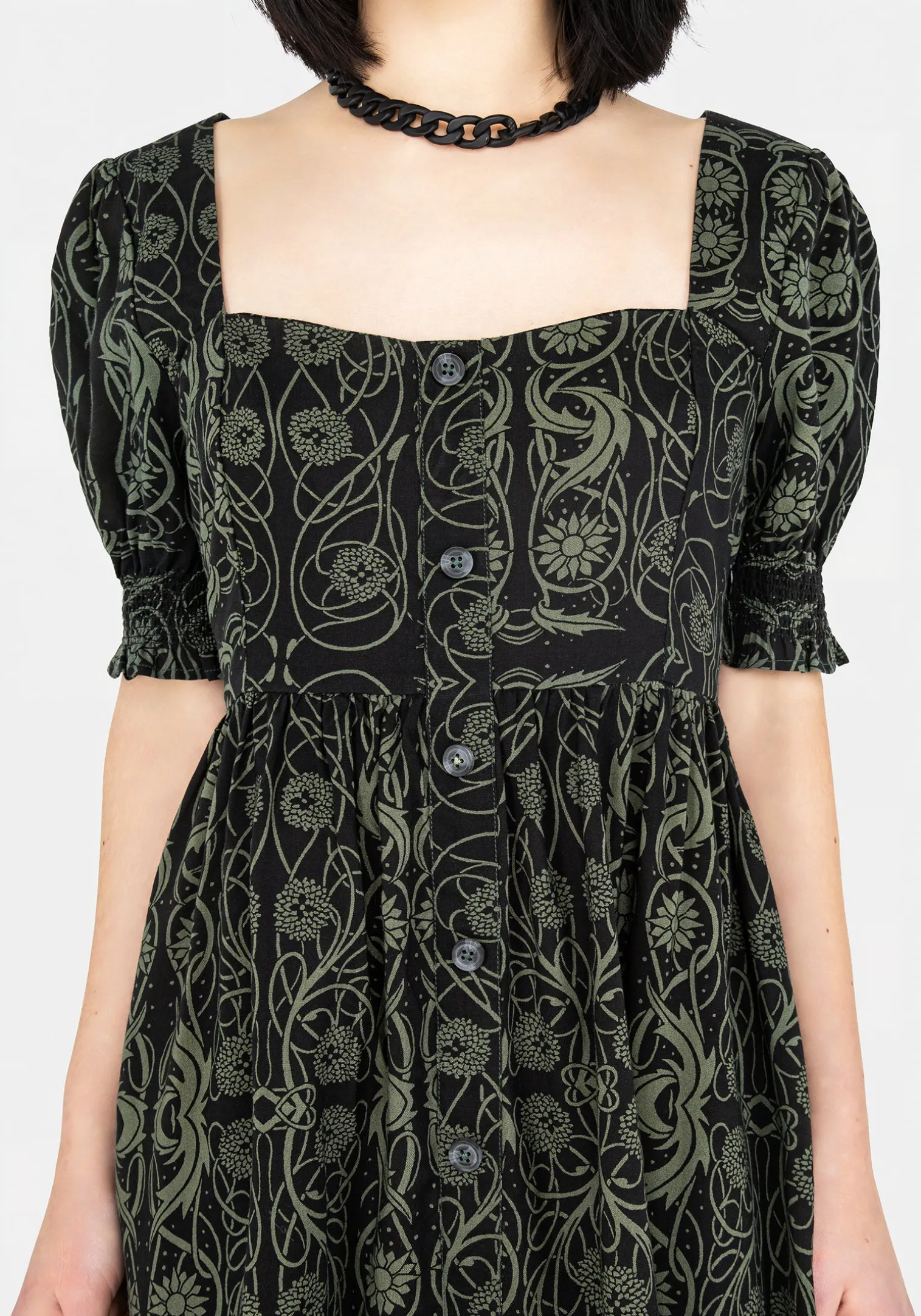 Fianna Button Front Mini Dress