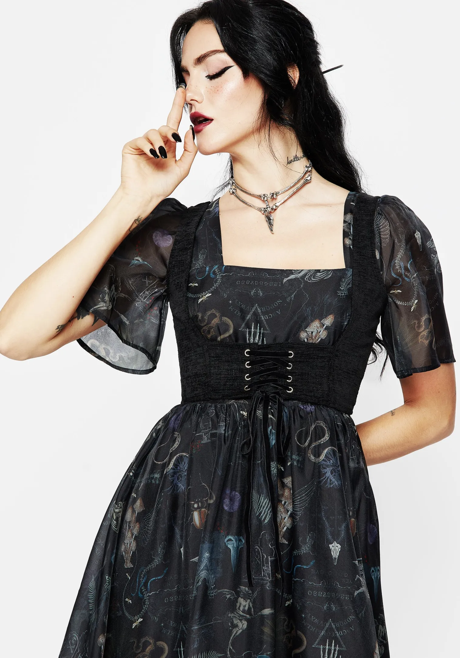 Florence Lace Up Harness Corset Top